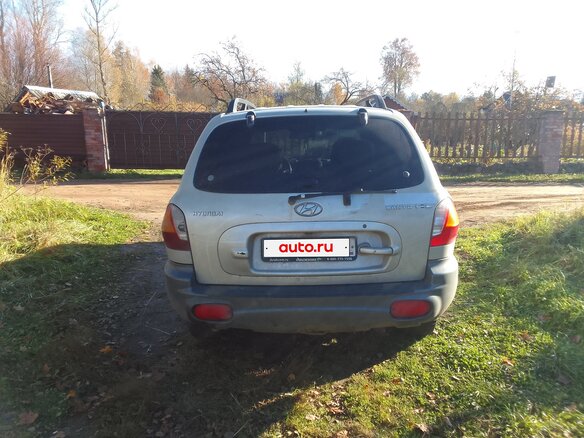 2003 Hyundai Santa Fe I, серебристый, 250000 рублей - вид 2