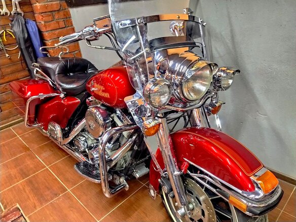 1991 Harley-Davidson Electra Glide, красный, 1200000 рублей - вид 13