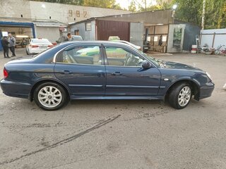 2007 Hyundai Sonata ТагАЗ IV (EF) Рестайлинг, синий, 750000 рублей, вид 2