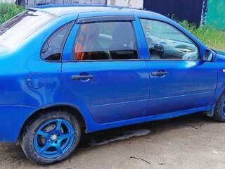 2007 Lada (ВАЗ) Kalina I, синий, 180000 рублей, вид 4