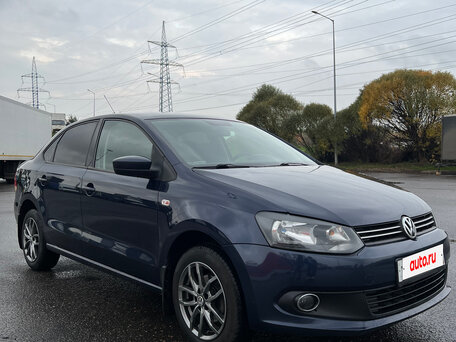 2012 Volkswagen Polo V, синий, 890000 рублей, вид 3