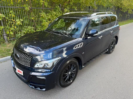2014 Infiniti QX80 I Рестайлинг, синий, 3700000 рублей, вид 4
