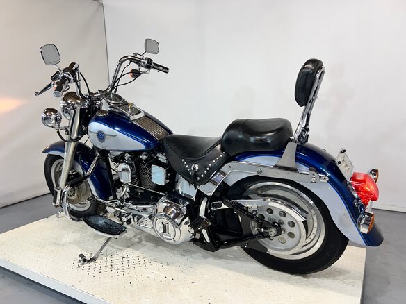 1999 Harley-Davidson Fat Boy, синий, 780000 рублей - вид 8