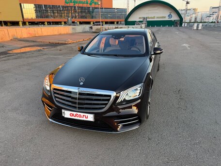 2018 Mercedes-Benz S-Класс 560 Long VI (W222, C217) Рестайлинг, чёрный, 7800000 рублей, вид 2