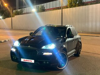 2008 Porsche Cayenne Turbo I Рестайлинг (957), чёрный, 1850000 рублей, вид 3