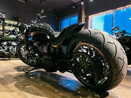 2012 Harley-Davidson Fat Boy, чёрный, 3700000 рублей, вид 4