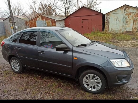 2016 Lada (ВАЗ) Granta I, серый, 550000 рублей - вид 1