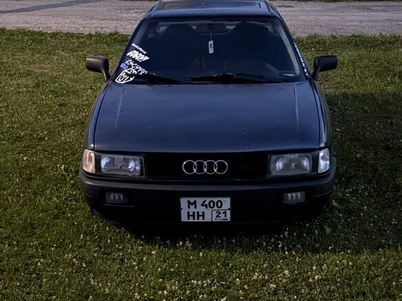 1990 Audi 80 IV (B3), синий, 300000 рублей - вид 3