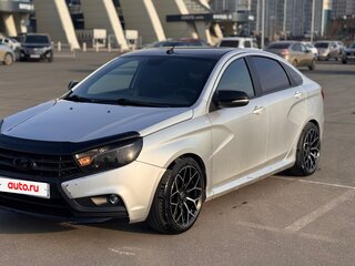 2017 Lada (ВАЗ) Vesta I, серебристый, 940000 рублей, вид 2