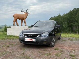 2009 Lada (ВАЗ) Priora I, чёрный, 350000 рублей, вид 2