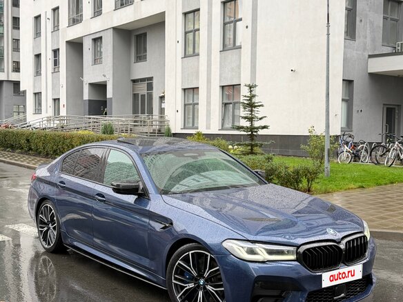 2020 BMW 5 серии 540i xDrive VII (G30/G31/G38) Рестайлинг, синий - вид 23