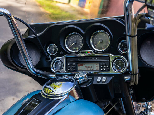 2007 Harley-Davidson Electra Glide, голубой, 750000 рублей - вид 5