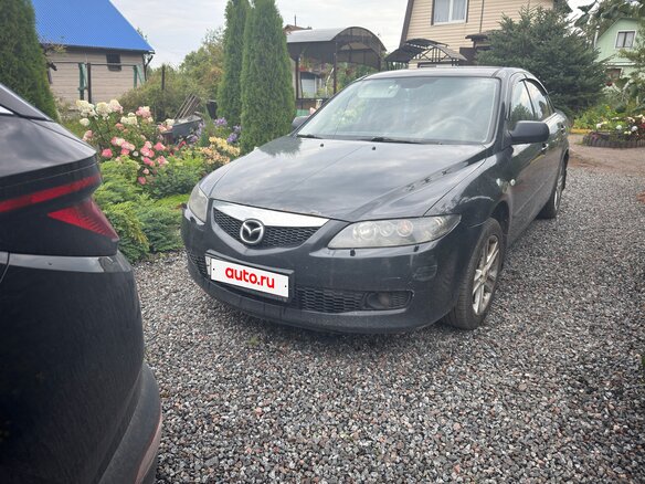 2006 Mazda 6 I (GG) Рестайлинг, чёрный, 400000 рублей