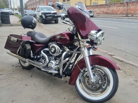 2006 Harley-Davidson Street Glide, пурпурный, 670000 рублей, вид 2