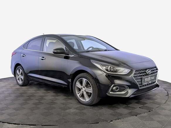 2017 Hyundai Solaris II, чёрный - вид 2