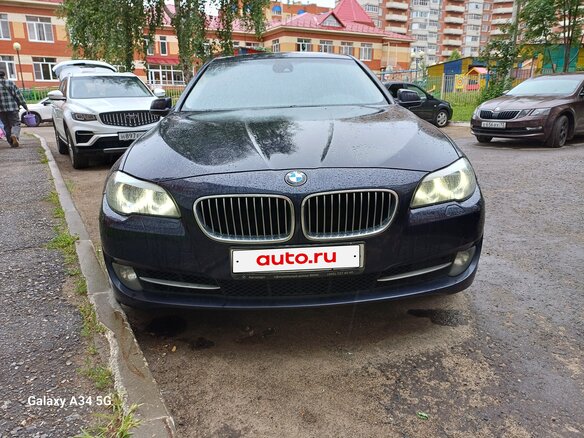 2012 BMW 5 серии 520i VI (F10/F11/F07), синий, 1950000 рублей