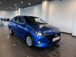 2021 Hyundai Solaris II Рестайлинг, синий, 1734000 рублей, вид 1