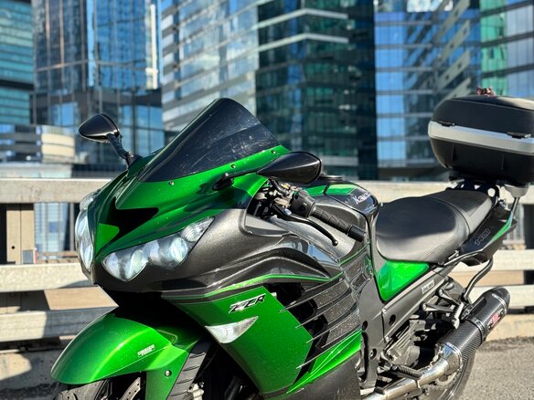 2018 Kawasaki ZZR 1400, зелёный, 1350000 рублей - вид 9