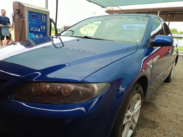 2004 Mazda 6 I (GG), синий, 300000 рублей - вид 8