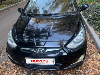2011 Hyundai Solaris I, чёрный, 580000 рублей, вид 1