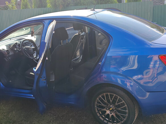 2013 Chevrolet Aveo II, синий, 830000 рублей - вид 7