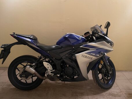 2015 Yamaha YZF-R3, синий, 450000 рублей, вид 2