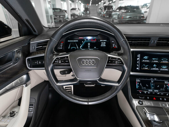 2021 Audi A6 40 TDI V (C8), чёрный - вид 9
