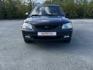 2007 Hyundai Accent ТагАЗ II, чёрный, 350000 рублей, вид 2