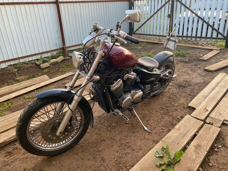 1993 Honda Steed 400, пурпурный, 300000 рублей, вид 2