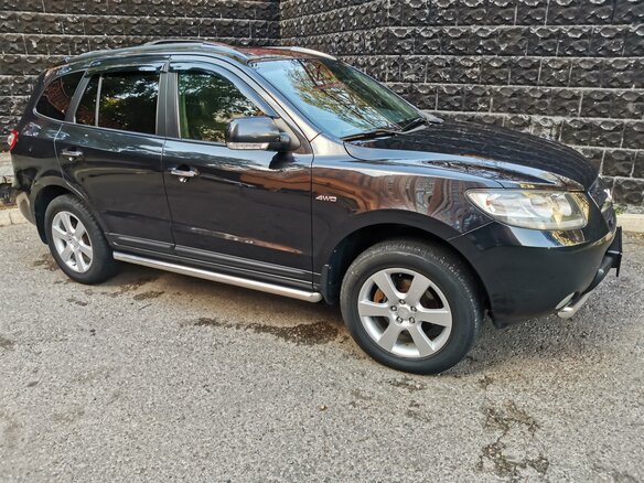 2008 Hyundai Santa Fe II, чёрный, 1650000 рублей - вид 5