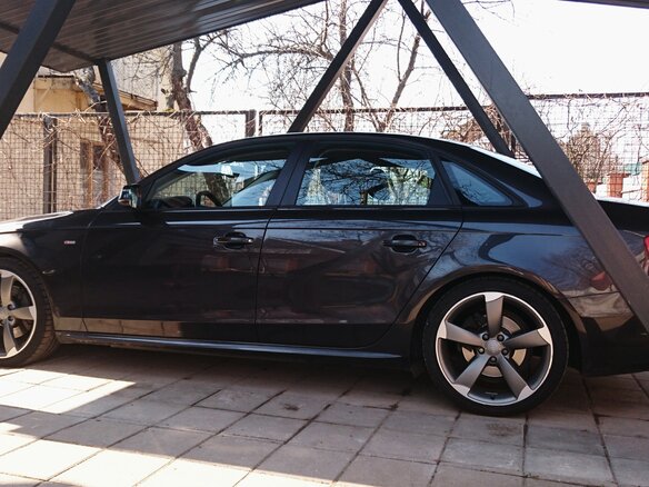 2014 Audi A4 IV (B8) Рестайлинг, серый - вид 2