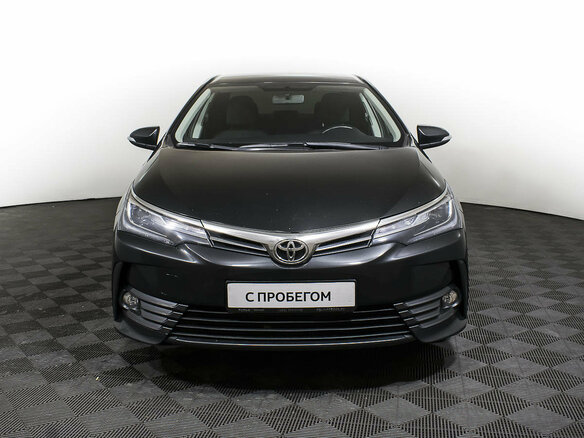 2016 Toyota Corolla XI (E160, E170, E180) Рестайлинг 1, чёрный - вид 1