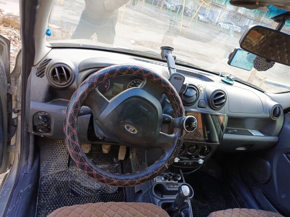 2012 Lada (ВАЗ) Granta I, серый, 370000 рублей - вид 4