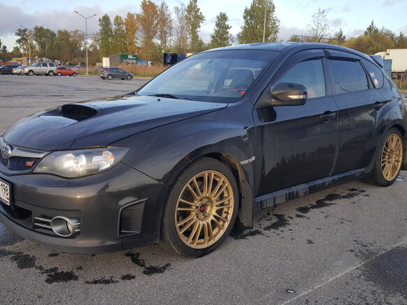 2008 Subaru Impreza WRX STi III, чёрный - вид 9
