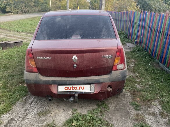 2008 Renault Logan I, красный, 255000 рублей - вид 3
