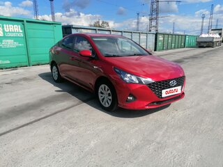 2022 Hyundai Solaris II Рестайлинг, красный, 1395000 рублей, вид 2