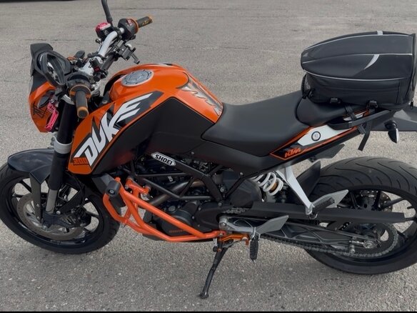 2013 KTM 200 Duke, оранжевый, 210000 рублей - вид 7