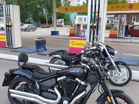 2009 Yamaha XV 1700 Warrior, чёрный, 1250000 рублей, вид 1