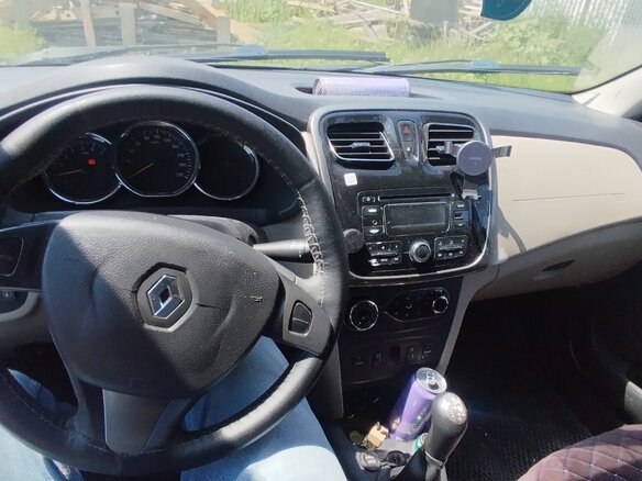 2014 Renault Logan II, серый, 575000 рублей - вид 6