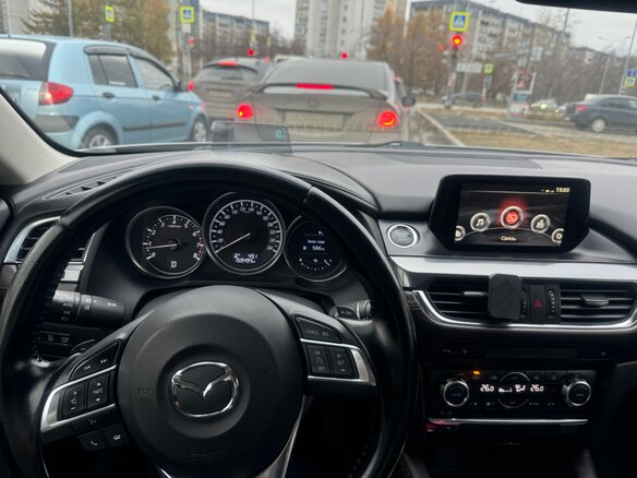 2015 Mazda 6 III (GJ) Рестайлинг, серый, 1870000 рублей - вид 11