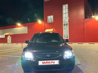 2008 Hyundai Accent ТагАЗ II, чёрный, 600000 рублей, вид 1
