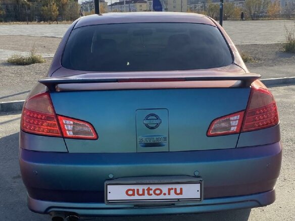 2001 Nissan Skyline XI (V35), фиолетовый, 600000 рублей - вид 2