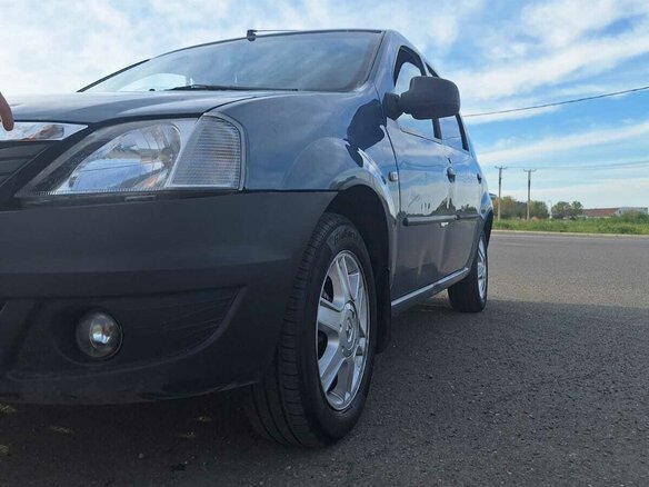 2013 Renault Logan I Рестайлинг, синий, 470000 рублей - вид 14