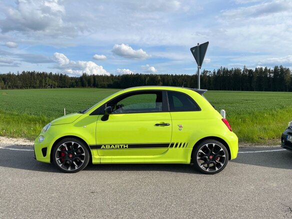 2021 Fiat 500, зелёный - вид 2