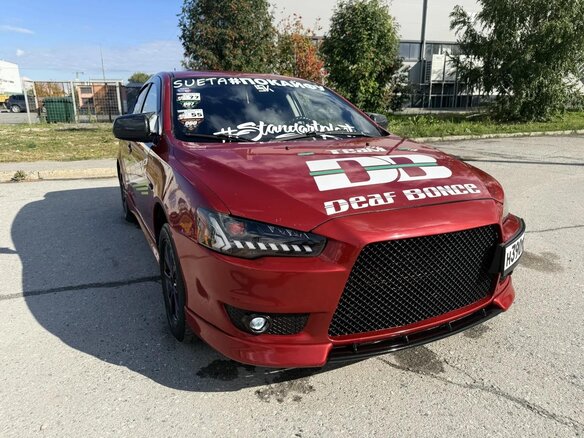 2010 Mitsubishi Lancer X, красный, 1399999 рублей - вид 22