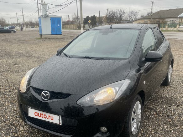 2008 Mazda 2 II (DE), чёрный, 630000 рублей