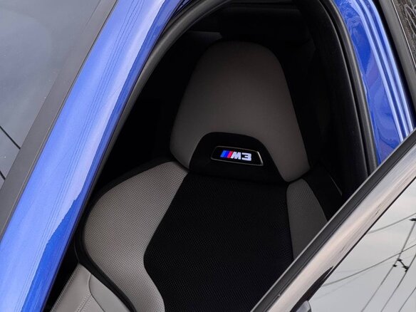 2021 BMW M3 Competition Package VI (G80), синий, 8200000 рублей - вид 8