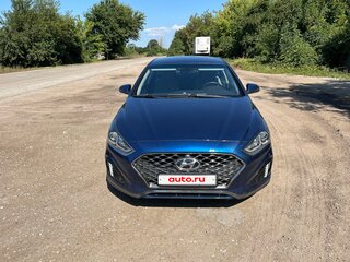 2019 Hyundai Sonata VII (LF) Рестайлинг, синий, 1700000 рублей, вид 1