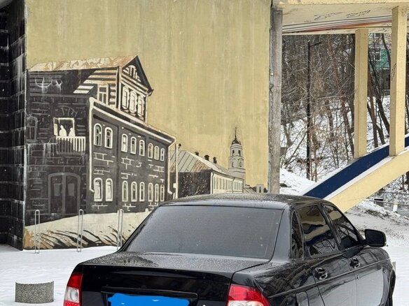2008 Lada (ВАЗ) Priora I, синий, 250000 рублей - вид 3