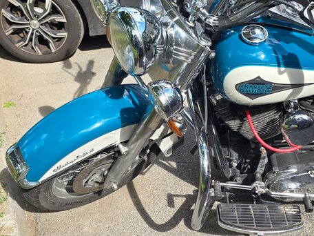 2000 Harley-Davidson Heritage, голубой, 590000 рублей, вид 2